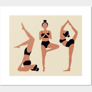 Yoga girls Posters and Art